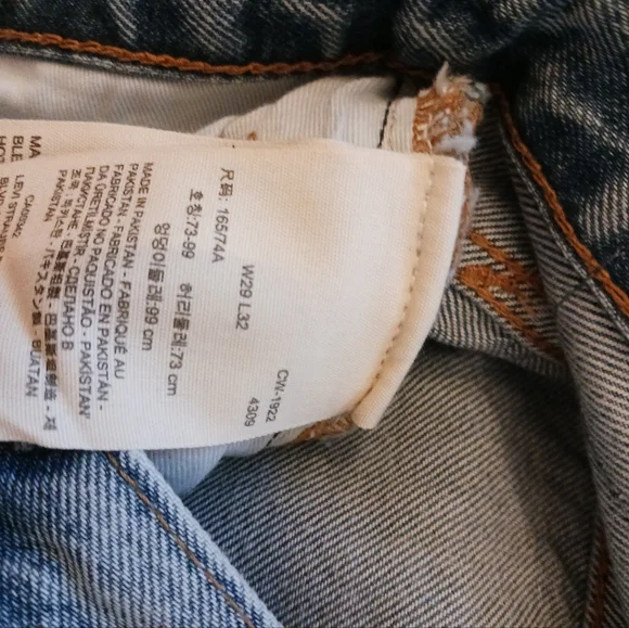 NWT Levi's Circular 501 Original Jeans 29 x 32 - Picture 8 of 14